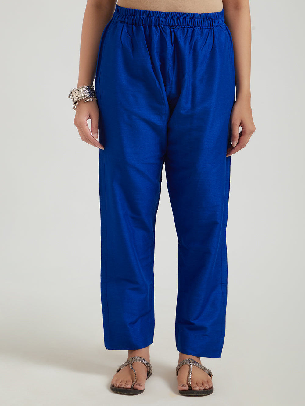Lily Royak Blue Cotton Pants