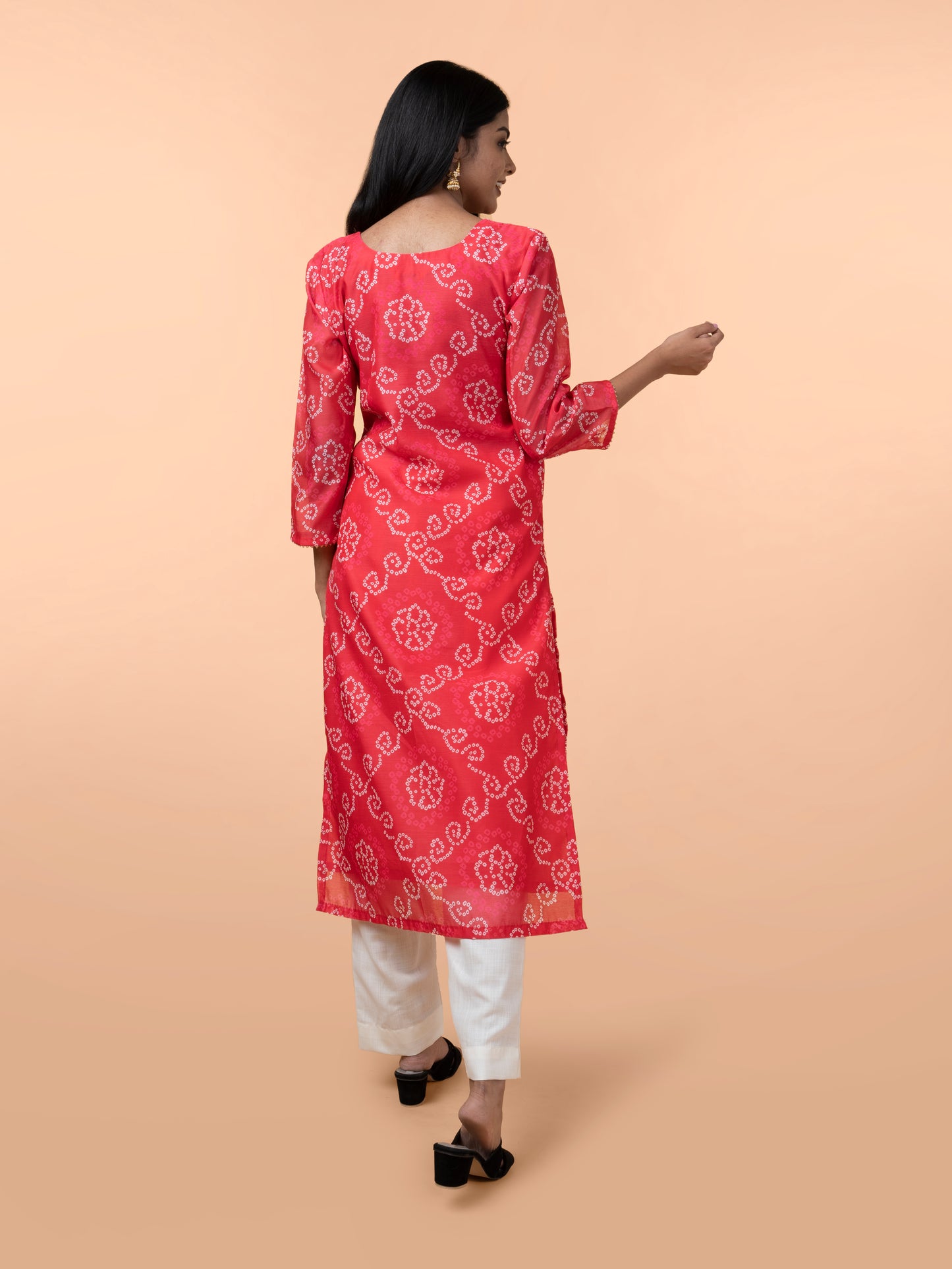 Sophia Magenta Chanderi Silk Kurta