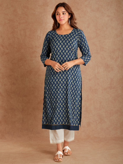 Hand Block Printed Cotton Kurta