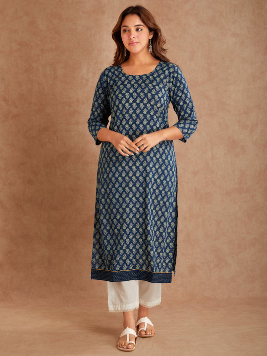 Hand Block Printed Cotton Kurta