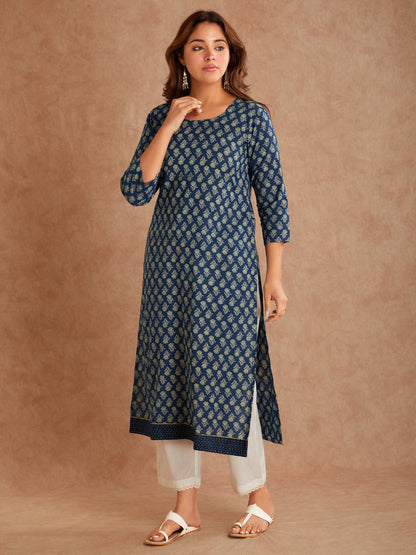 Hand Block Printed Cotton Kurta