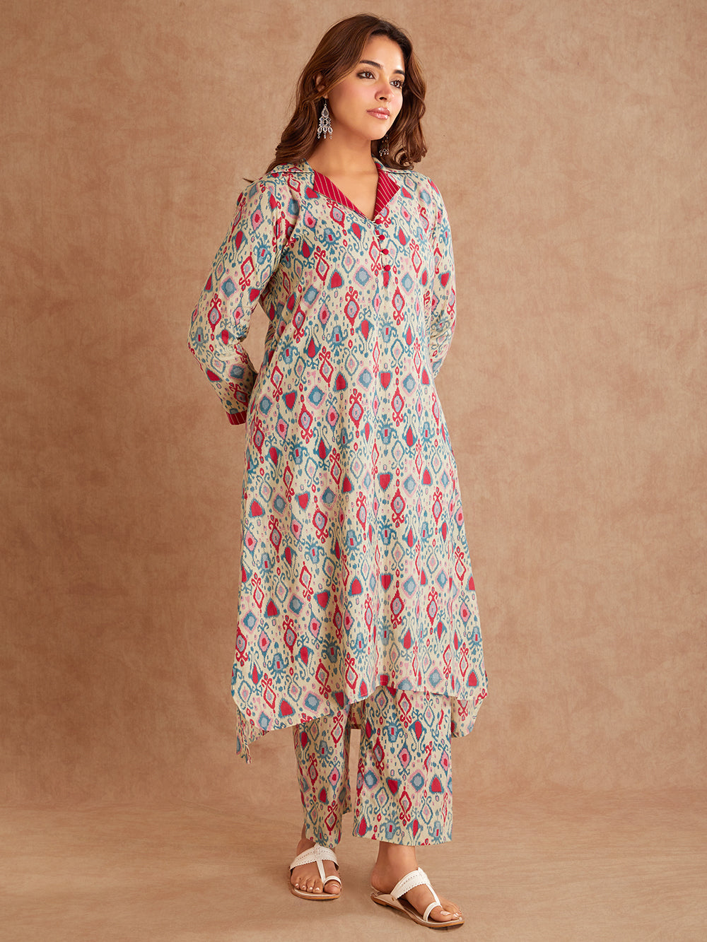 Aarohi Rang Hand Block Cotton Suit Set (2 Piece)