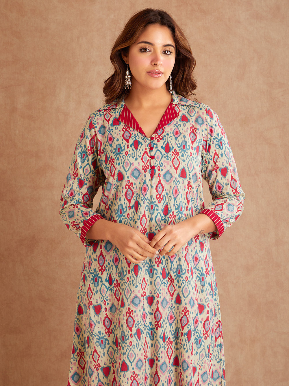 Aarohi Rang Hand Block Cotton Suit Set (2 Piece)