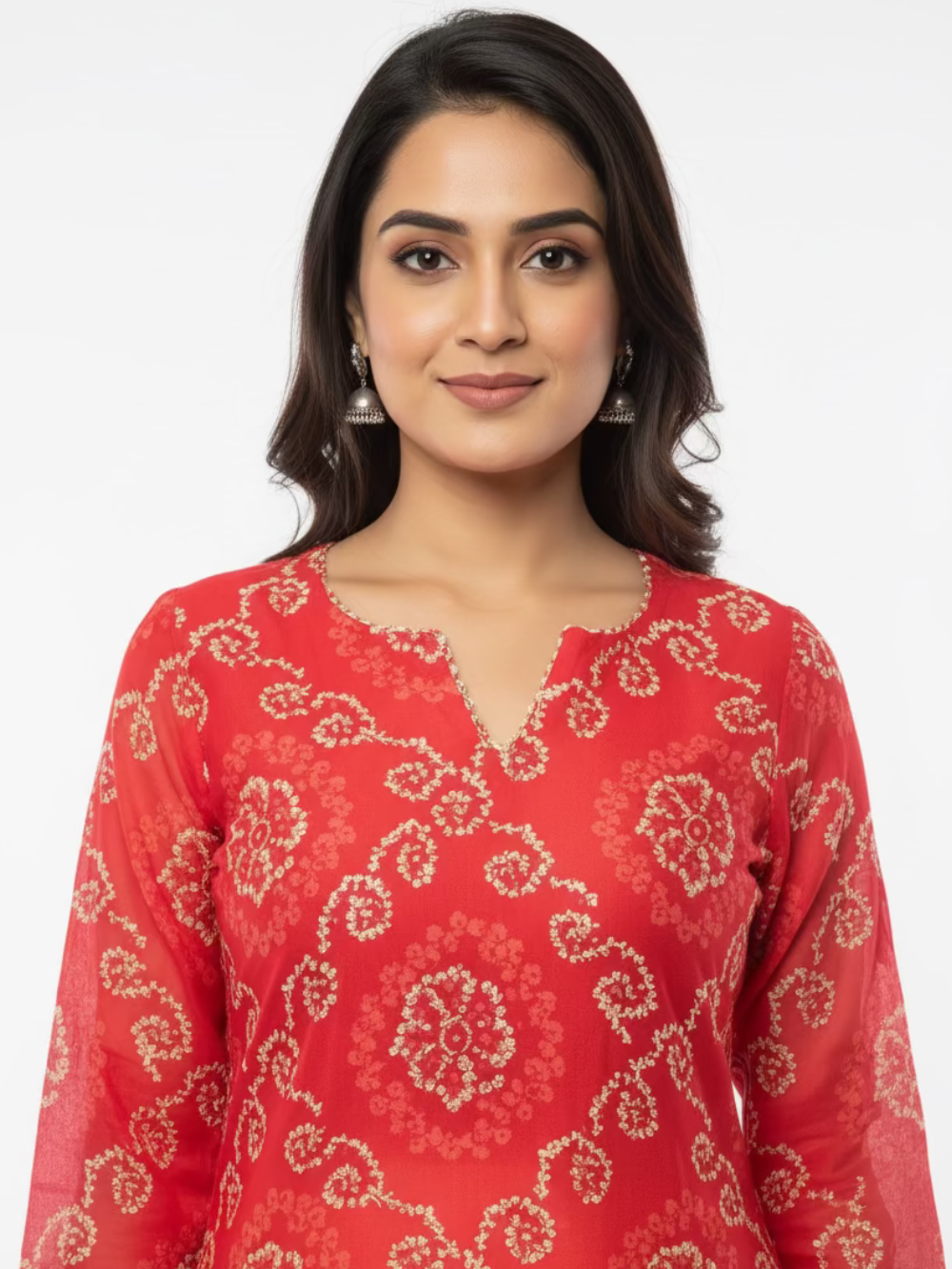 Meher Pink Chanderi Blend Silk Kurta